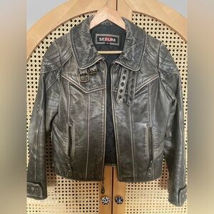 Segura Buffalo Leather Jacket Size M